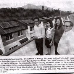 1st Solar Powered Community 2015