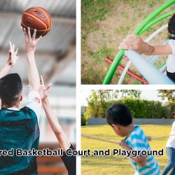 Covered Basketball Court and Playground