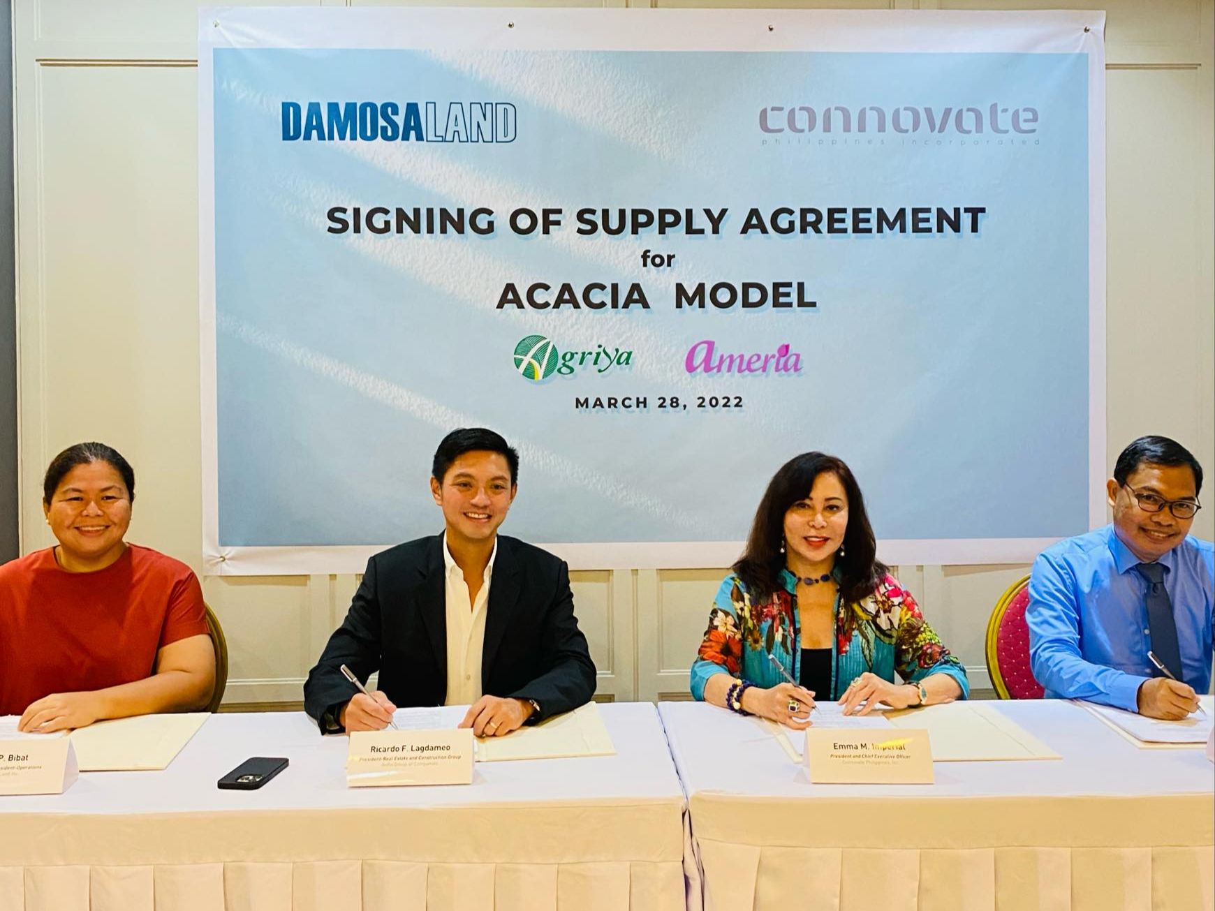 Connovate Philippines Inc. and Damosa Land Inc. expand Partnerships with another Supply Agreement Signing